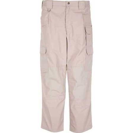 5.11 Tactical Pants, 3XL, Khaki, 35% Cotton, 65% Polyester 74273ABR-162-48-Unhem