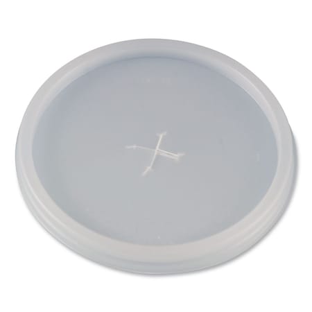 Wincup Plastic Lids for Foam Cups and Bowls, Slotted, Fits 8 oz to 10 oz Hot Cup, Translucent, 1000PK 222077