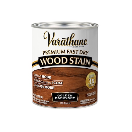 Varathane Premium Fast Dry Wood Stain, Golden Mahogany, 1 Qt 262014