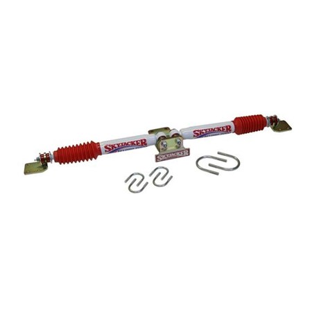 Skyjacker 7203 Dual Steering Stabilizer White With Red Shock Boot And Bracket S97-7203