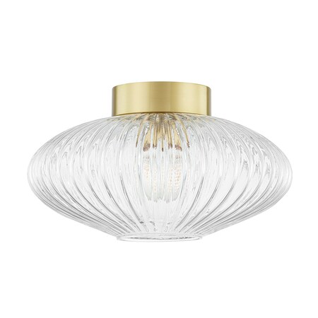 Mitzi Reba 1 Light Flush Mount 10 In. Aged Brass H537501-AGB
