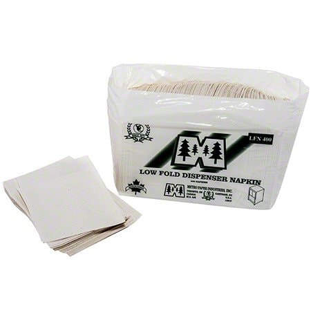Kruger Metro Brand Jr. Dispenser Napkin Low Fold 1/6 Fold 1 Ply 12" x 6" 7420