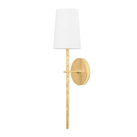 Troy Lighting River 1 Light Wall Sconce 4.75 In. Vintage Gold Leaf B8827-VGL