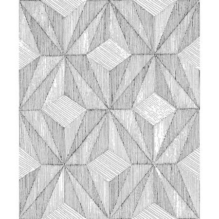 A-Street Prints Paragon Black Geometric Wallpaper 2908-87101