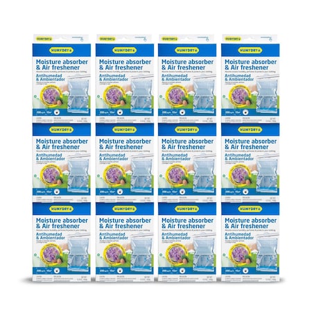 Humydry Hanging Bag Moisture Absorber with Wool Protector 15.9oz Bag, 12PK USA40602C12