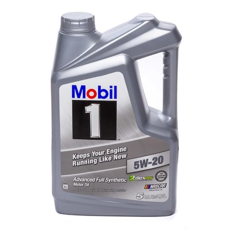 Mobil 1 5W20 Synthetic Oil Bottle  5 Quart MOB124287