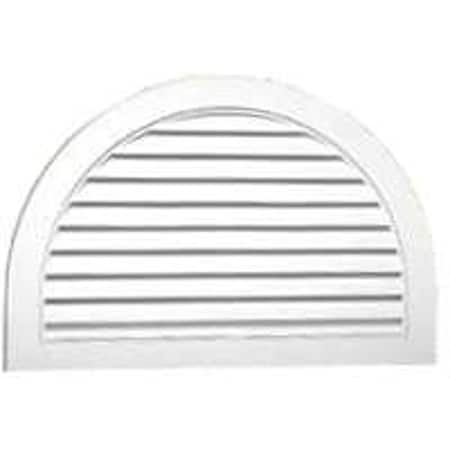 Duraflo Duraflo 626095-00 Gable Vent, 17-1/4 in L x 28-1/2 in W Rough Opening, Vinyl, White 626095-00
