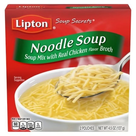 Lipton Cup-A-Soup Lipton Savoury Soup Secrets Chicken Noodle Soup Mix, 4.5 Ounce, 24PK 324