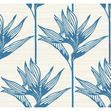 York Wallcoverings Bird of Paradise Blue Wallpaper TC2671