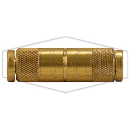 Dixon Push-In Union, 1/8 in Nominal, Tube, Brass, Domestic 624