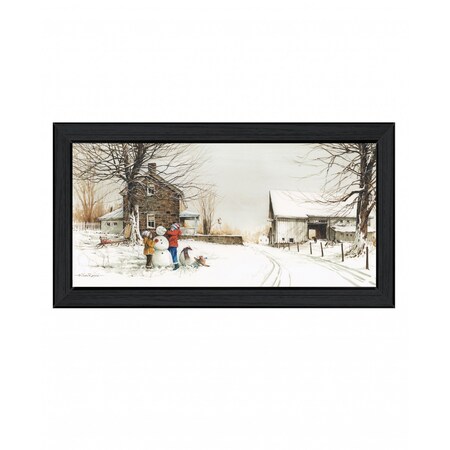 Homeroots In the Meadow 4 Black Framed Print Wall Art 415989