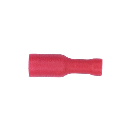 Auveco Female Snap Plug Connector 22 -18 Gauge - Red Nylon, 10PK 10720