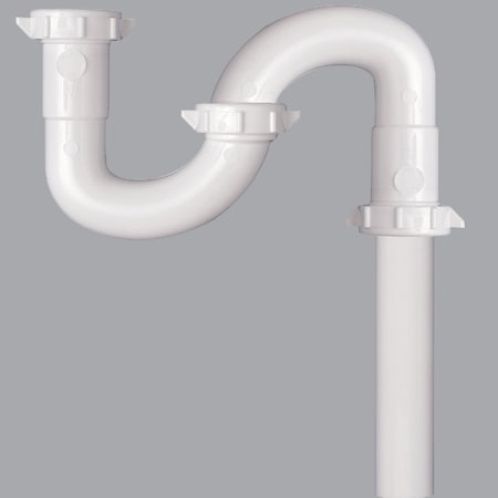 Do It Best 1-1/4'' x 1-1/4'' White Plastic S-Trap DIB20943
