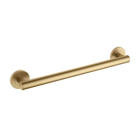 Kibi Bathroom Safety 18 In L, 1.25 In Dia., Stainless Steel Shower Grab Bar, Concealed Screws KGB1118BB