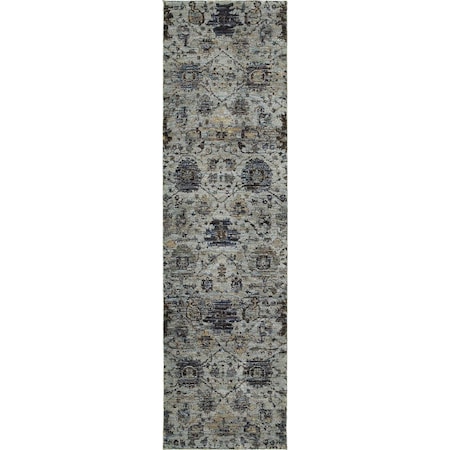 Oriental Weavers Andorra 7120A 2x8  Runner - Blue/ Navy-Nylon/PolyP A7120A067253ST
