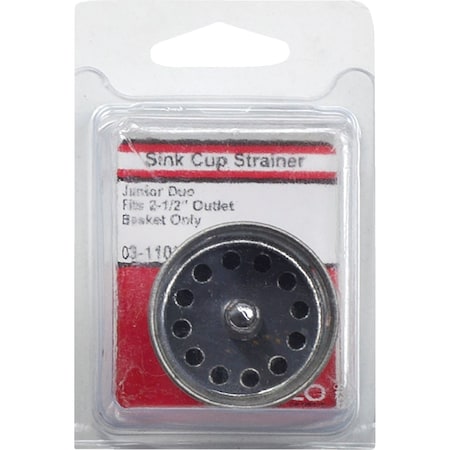 Westlake Pipe & Fittings 2'' Chrome Jr. Duo Basket Strainer Stopper 03-1103