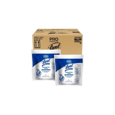 Lysol Professional Disinfecting Wipes, Lemon & Lime Blossom Scent, Disinfectant, White, 2PK 19200-99857