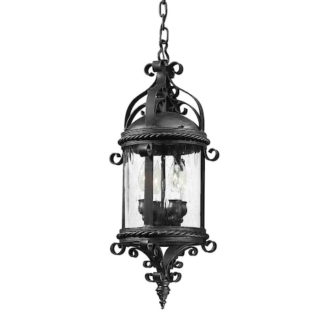 Troy Lighting Pamplona 4 Light Lantern 10.25 In. Soft Off Black F9124-SFB