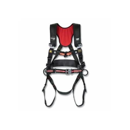 Miller H500 Arc Flash Harness, Back D-Rings, Universal, Quick Connect Leg and Chest Buckles 493-H5AFC2S2