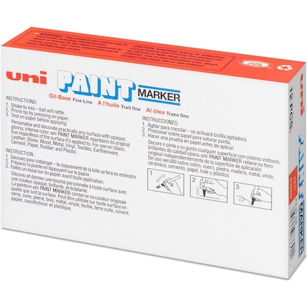 Uni-Ball UniPaint PX20 OilBased Medium Point Marker, Red UBC63602