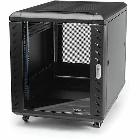 Startech.Com 12U 36in Knock-Down Server Rack Cabinet with Casters RK1236BKF