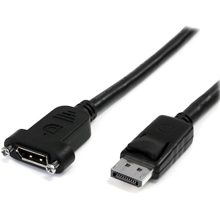 Startech.Com 3ft Panel Mount DisplayPort Cable M/F DPPNLFM3PW