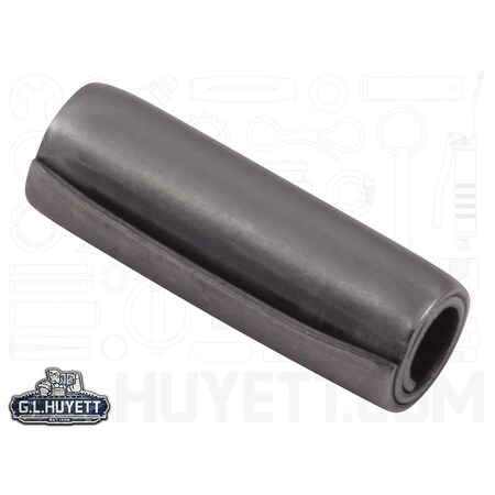 Huyett Coiled Spring Pin, Standard Duty, Nickel Plated 302/304 SS, 0.250 in Dia x 0.750 in Length SPC3P-250-0750