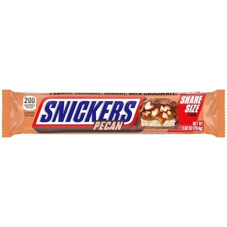 Snickers Share Size Pecan Candy Bar 2.82 oz MMM59552