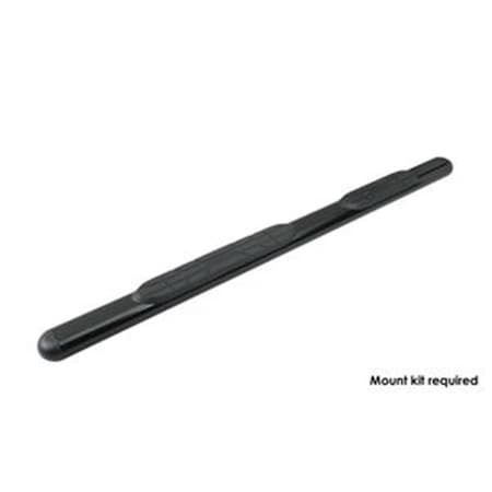 Perfectpitch 225055 4 In. Nerf Bar With Oval Straight Step Pad, Black PE348370