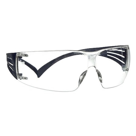 3M Safety Glasses, SecureFit 200 Series, Scotchgard Anti-Fog, Frameless, Blue Temples, Clear Lens SF201SGAF-BLU