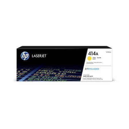 Hp 414A Yellow Original LaserJet Toner Cartridge (2,100 Yield) W2022A