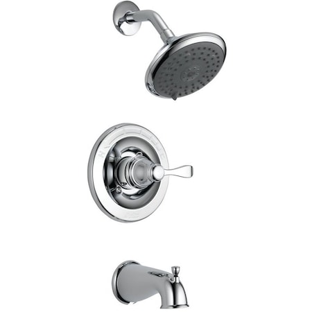 Delta DELTA Porter 144984 Tub and Shower Trim, Brass, Chrome 144984