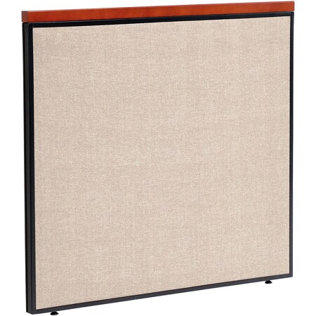 Global Industrial Interion Deluxe Office Partition Panel, 48-1/4"W x 43-1/2"H, Tan 277528TN