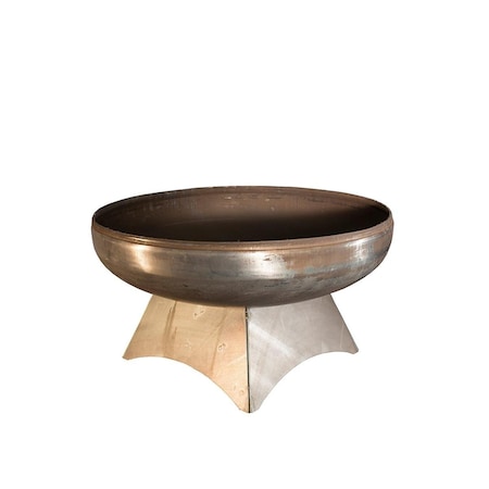 Ohio Flame OF48LTY-SB 48 dia. Liberty Natural Steel Standard Base Fire Pit OF48LTY_SB
