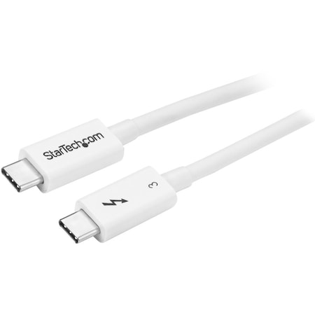 Startech.Com 0.5M THUNDERBOLT 3 CABLE 40GBPS WHITE TBLT34MM50CW