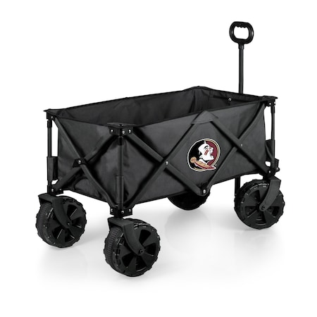 Picnic Time Family Of Brands NCAA Florida State Seminoles Adventure Wagon Elite All-Terrain Folding Beach Wagon 741-85-679-174-0