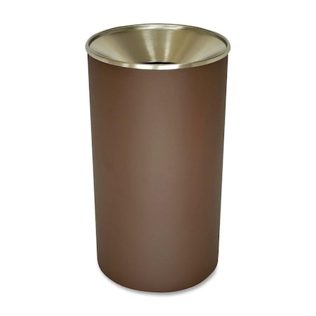 Ex-Cell Kaiser 33-Gal. Powder Coated Receptacle - Steel, Brown WR-33F BRX