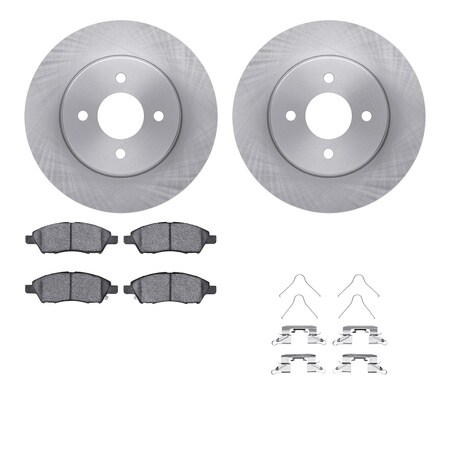 Dynamic Friction Co DFC Brake Rotor with 5000 Brake Pads and Hardware Kit 6512-67420