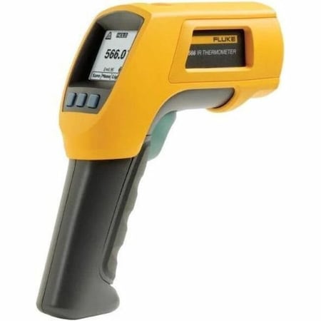 Fluke Infrared Thermometer, Single Dot Laser Sighting Adjustable 0.10 to 1.00, Dot Matrix LCD FLUKE-566