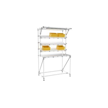Trilogiq Workstation With Picking Shelves And Led. 101-2