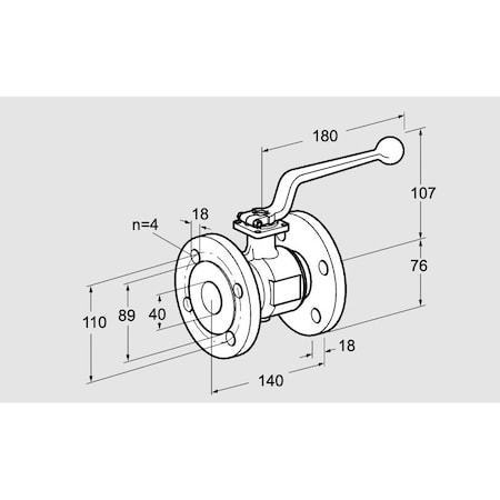 Honeywell Kromschroder VALVE, AKT 40F160G MAN SHUT OFF KROMSCHRO KS03152346
