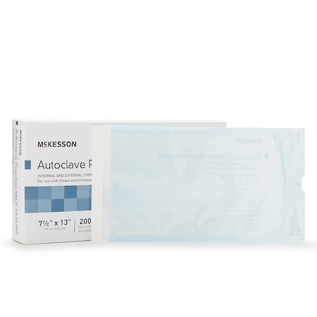 Mckesson Sterilization Pouch, 7 1/2 x 13 Inch, 200PK 16-6425