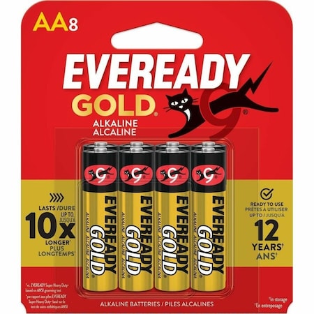 Energizer Eveready Gold Aa8 Pack 8PK A91BP-8