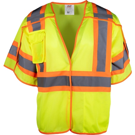 Pip ANSI Type R Class 3 Two-Tone Breakaway Vest 303-V505-LY/3X