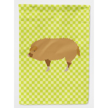 Carolines Treasures Hungarian Mangalica Pig Green Flag Canvas House BB7760CHF