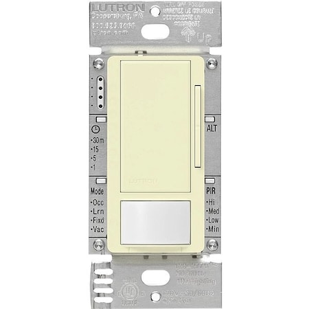 Lutron Vac Dmr Snsr, PIR, 120-277V AC, Almd MS-Z101-V-AL