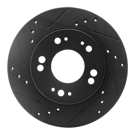 Dynamic Friction Co DFC Brake Rotor - Drilled and Slotted - Black 633-72023L
