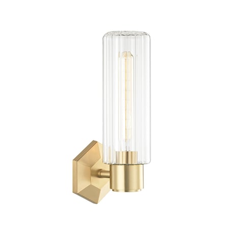 Hudson Valley Lighting Roebling 1 Light Wall Sconce 4.75 In. Aged Brass 5120-AGB