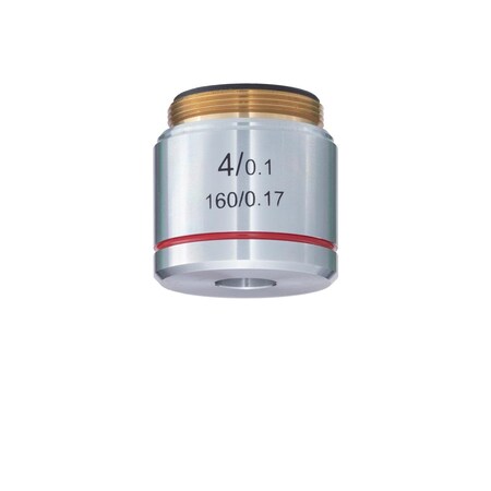 Amscope 4X Achromatic Objective Lens for Compound Microscopes A4X-490