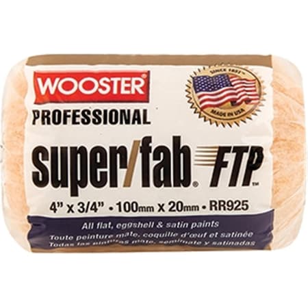Wooster RR925 4 in. Super Fab Ftp 0.75 in. Roller Cover 71497179784